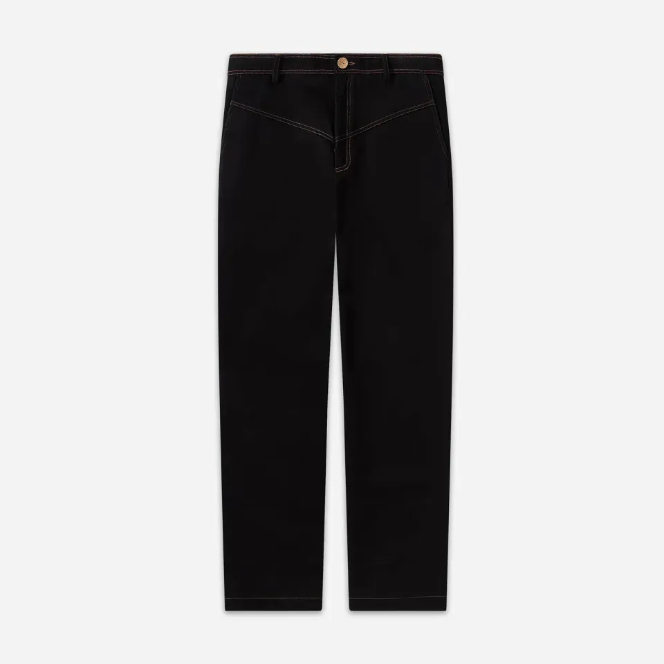 Labrum Nomoli Patch jean homme noir coupe droite