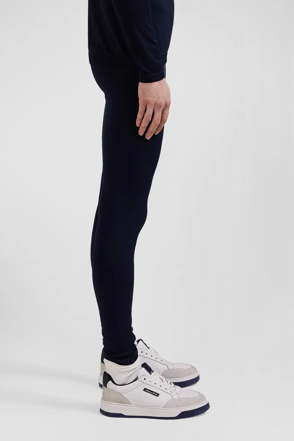 Eden Park jogging homme stretch bleu marine coupe slim
