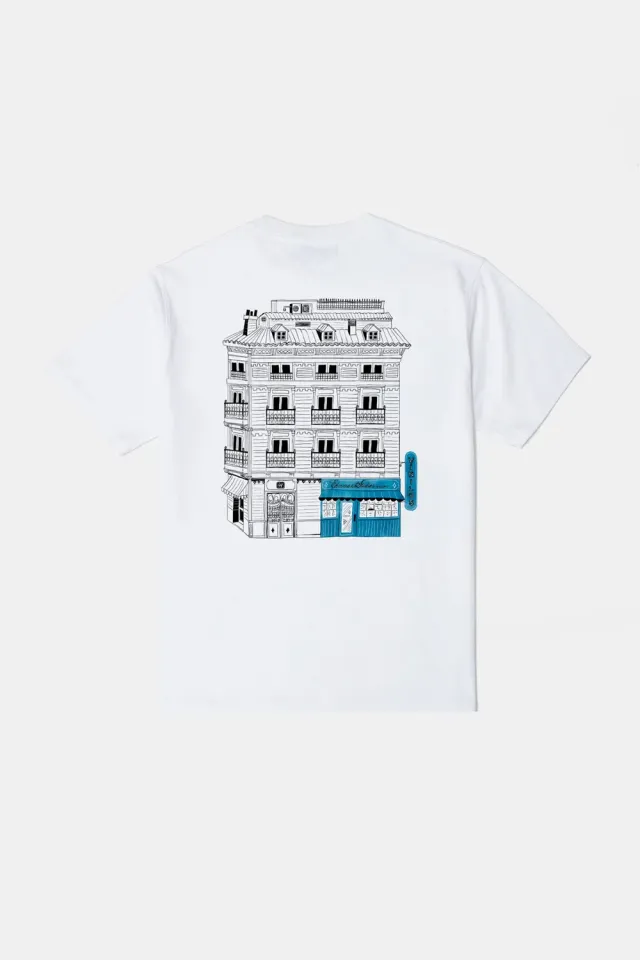 Edmmond Studios Music Center t-shirt homme blanc 220gr
