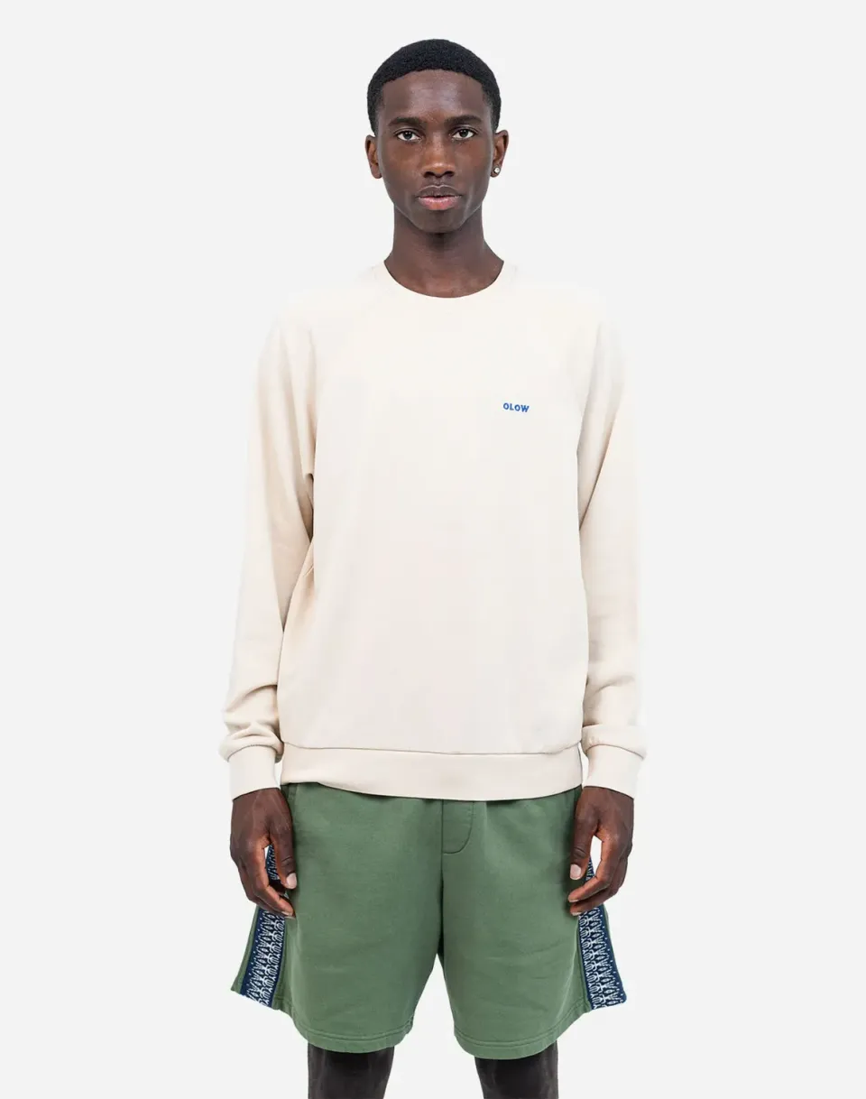 OLOW Party sweat crème broderie coton bio
