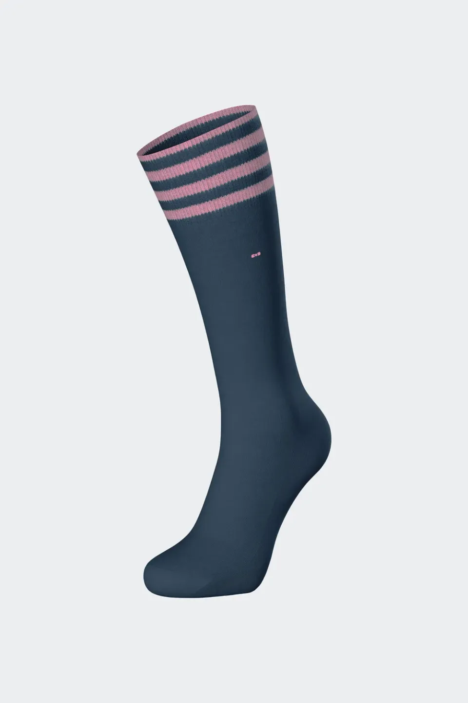 Eden Park paire chaussettes coton bleu 39/42 bordure rayée