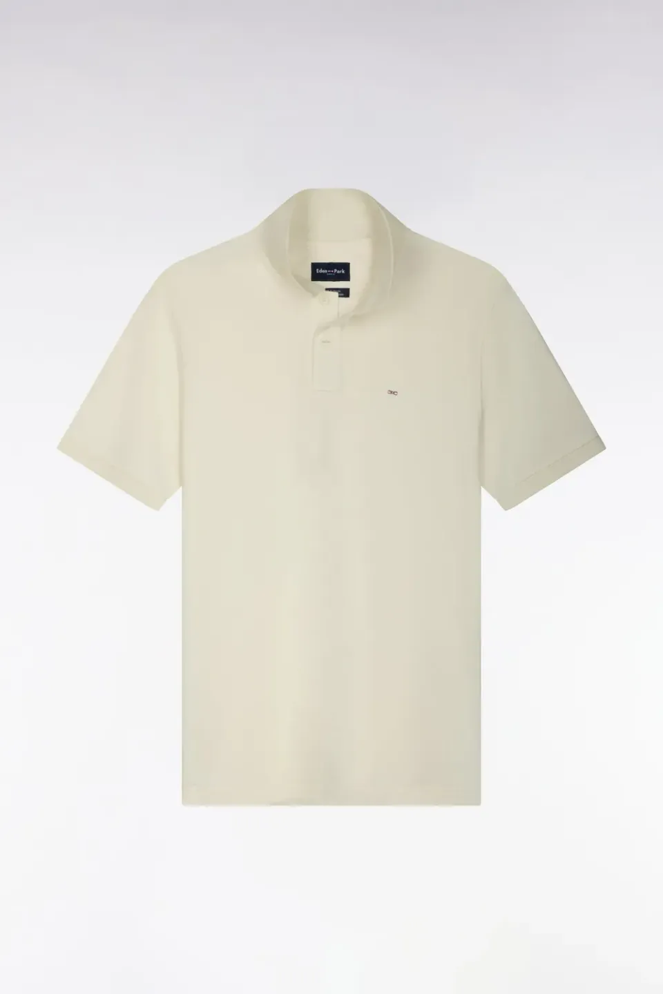 Eden Park polo Pima écru coton manches courtes