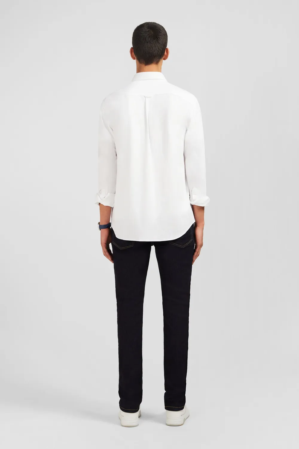 Eden Park chemise coton pinpoint blanc regular homme