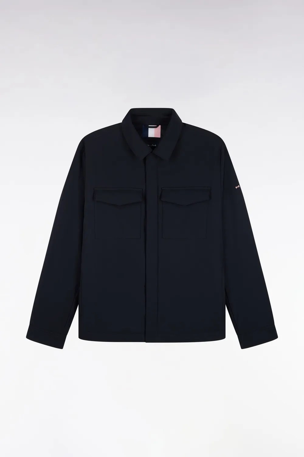 Eden Park surchemise nylon stretch marine coupe droite