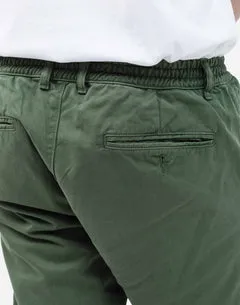 OLOW Chino pantalon vert olive coton