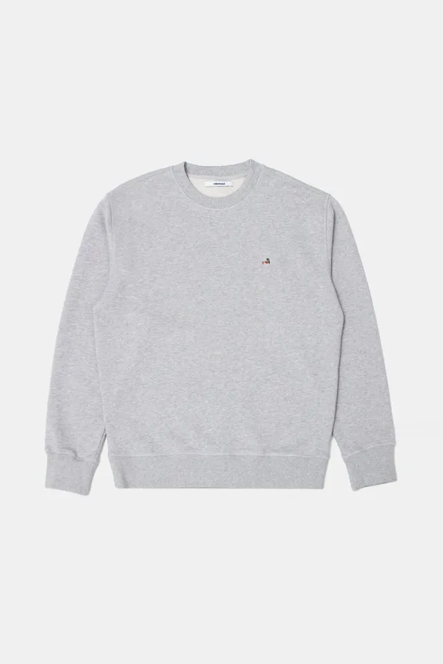 Edmmond Studios Duck Sweatshirt sweat gris chiné 450gr canard