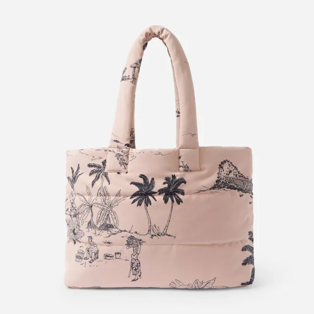 Labrum Freetown Quilted Puffer sac tote rose matelassé