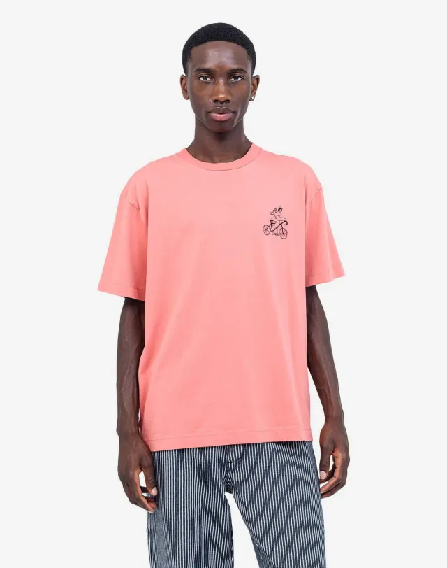 OLOW Citizen t-shirt ample rose mineral coton bio