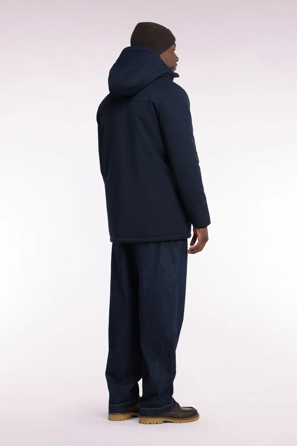 Eden Park Legend Rugby parka boutonnee marine nylon