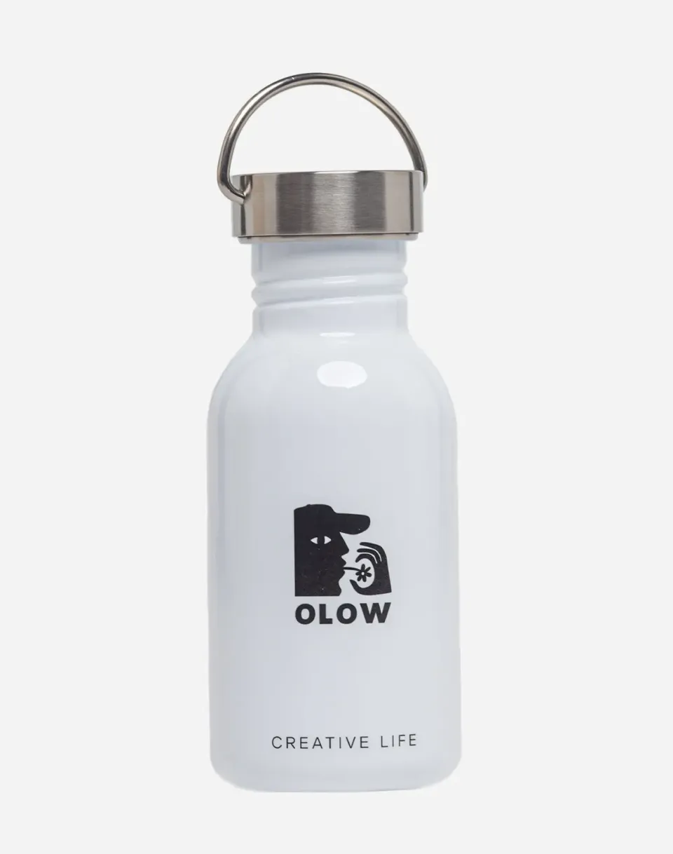 OLOW Glouglou Gourde inox blanche 50cl
