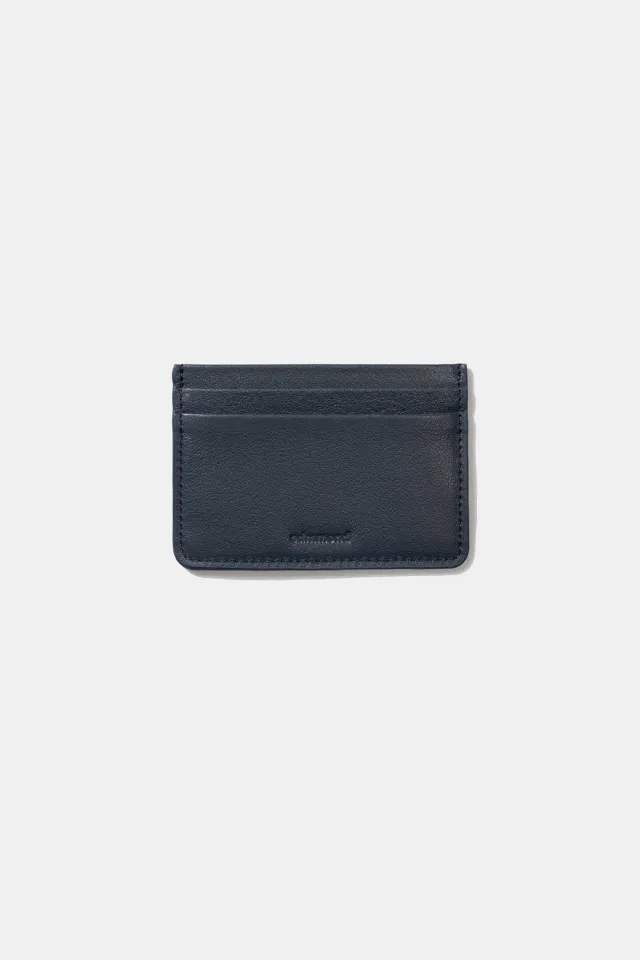 Edmmond Studios Fold porte-cartes cuir bleu marine