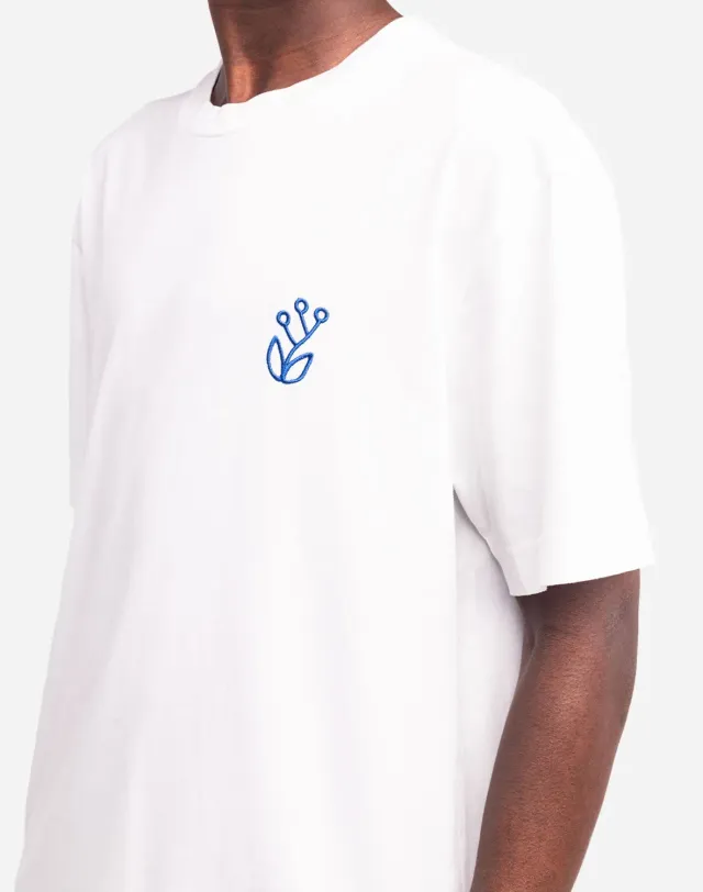 OLOW Campana t-shirt ample écru brodé