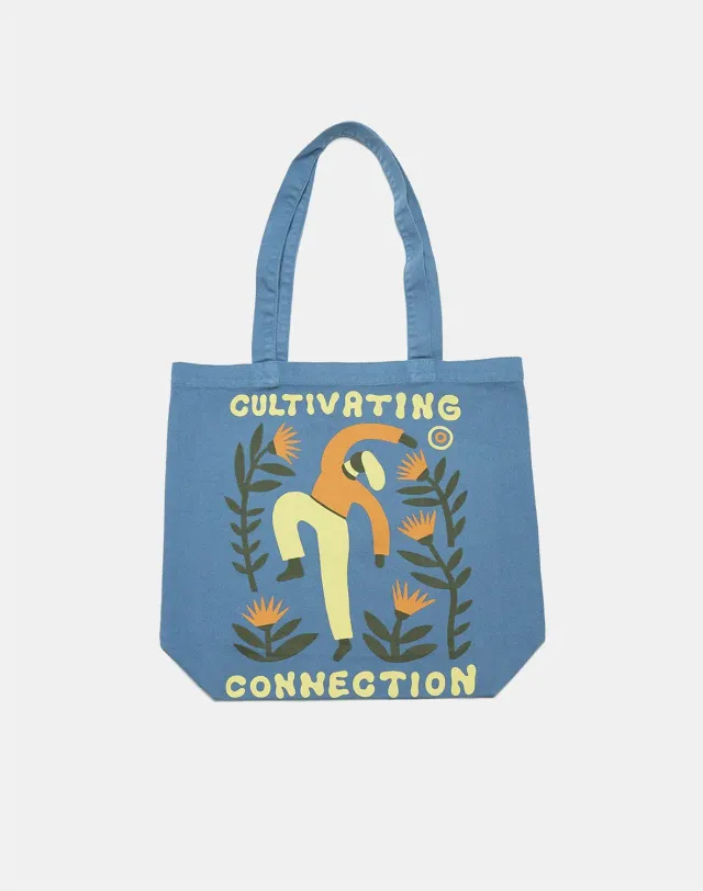 OLOW Toto tote bag bleu azur coton bio