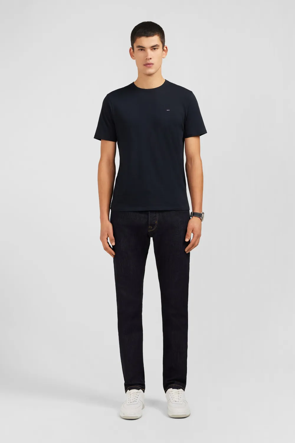 Eden Park t-shirt coton Pima noir col rond