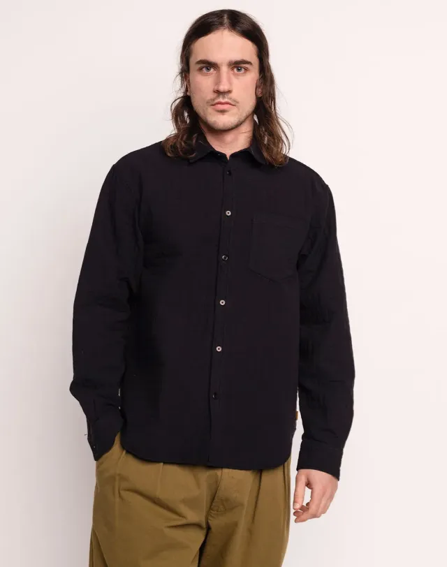 Olow Nago Jalisco chemise noir matelassé