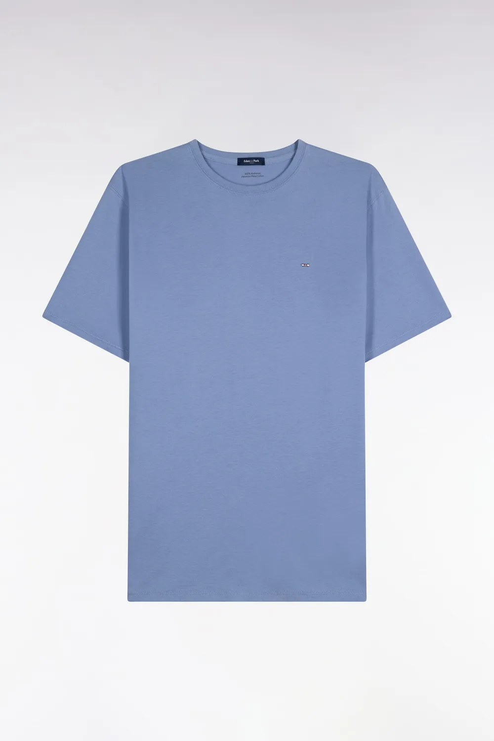 Eden Park H26MAITC0005/BLC8 t-shirt bleu coton col rond