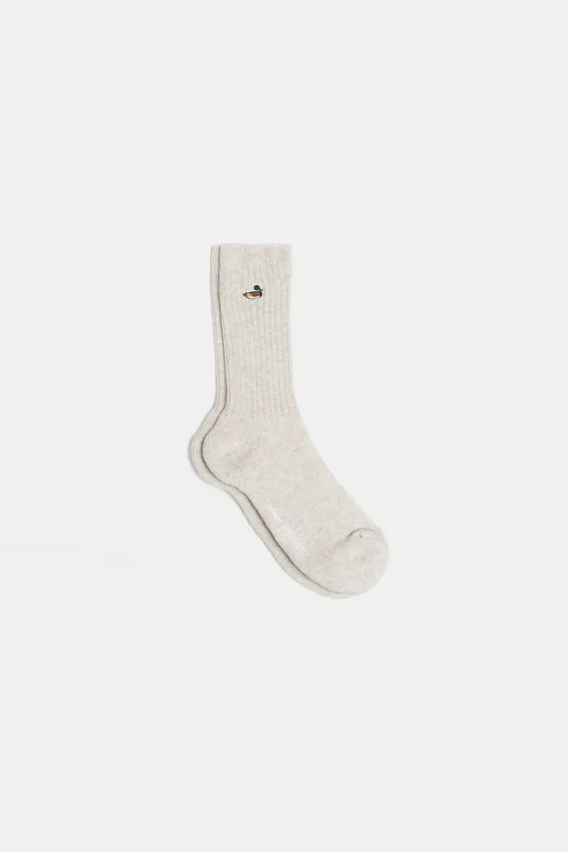 Edmmond Studios Duck chaussettes gris chiné unique