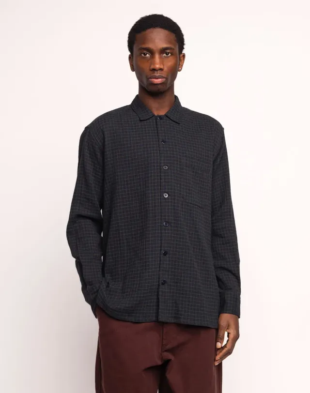 Olow Decré Brackley chemise bleu marine gaze