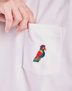 Olow Quetzal t-shirt loose écru coton vintage