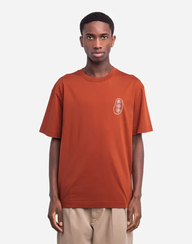 OLOW Shellweed t-shirt ample rouille coton bio