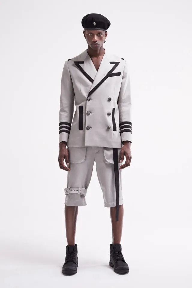 French Deal Flow short coton bandes streetwear