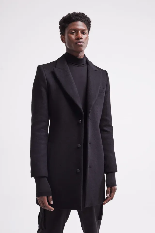 French Deal French Coat manteau cachemire noir