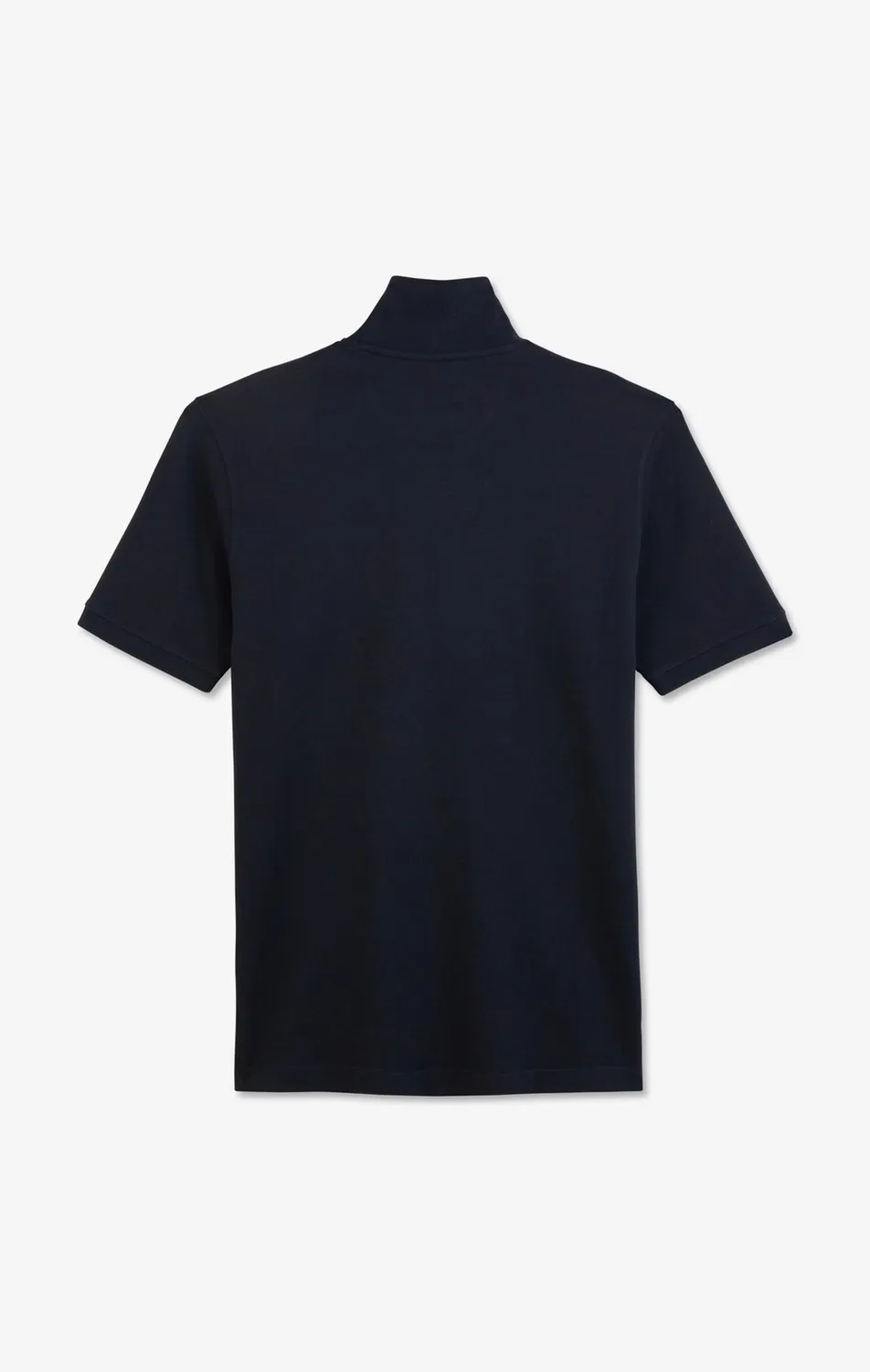 Eden Park polo coton pima noir manches courtes stretch